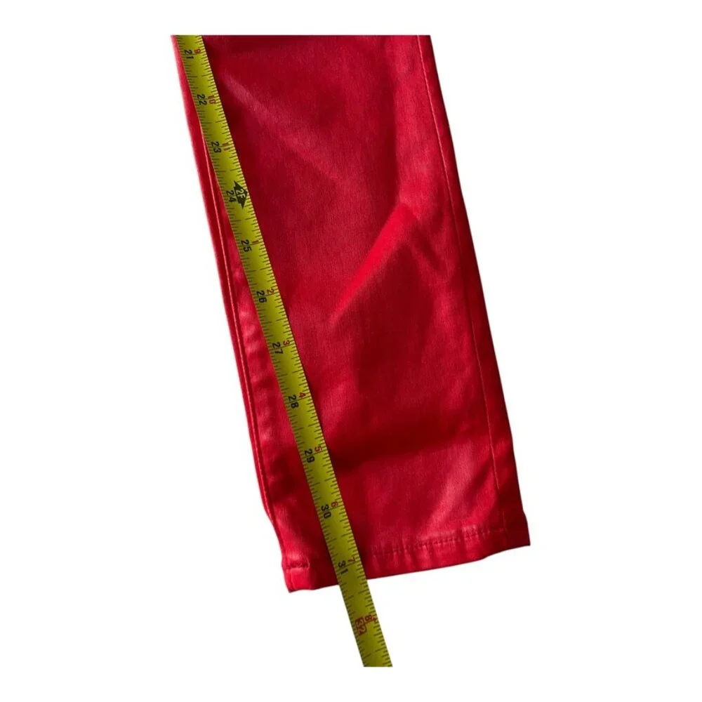 AG Adriano Goldschmied Women's Farrah Skinny Fit style LSS1288 Jeans RED Size 24 - Picture 10 of 12